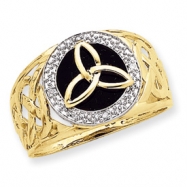 Picture of 14K and Rhodium Onyx Diamond Ring