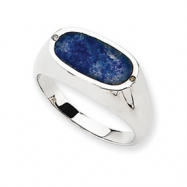 Picture of 14K White Gold Blue Aventurine Diamond Ring