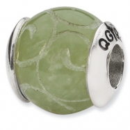 Picture of Sterling Silver Reflections JadeStone Bead