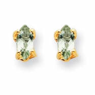 Picture of 14k 5x2.5 Marquise Green Amethyst Earring