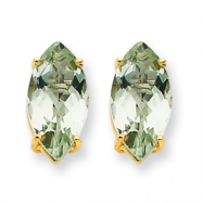 Picture of 14k 12x6 Marquise Green Amethyst Earring