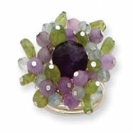 Picture of Sterling Silver Amethyst/Lavender Quartz/Peridot/Blue Topaz Ring