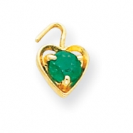Picture of 14ky May Birthstone Heart Charm