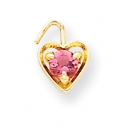 Picture of 14ky October Birthstone Heart Charm