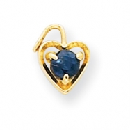Picture of 14ky September Birthstone Heart Charm