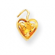 Picture of 14ky November Birthstone Heart Charm