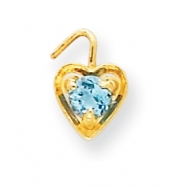 Picture of 14ky December Birthstone Heart Charm