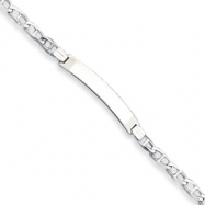 Picture of Sterling Silver Anchor Link ID Bracelet