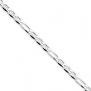 Picture of Sterling Silver 4.5mm Figaro Anchor Chain