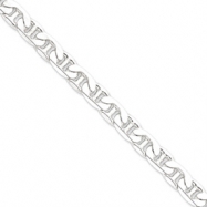 Picture of Sterling Silver 9.5mm Anchor Chain anklet