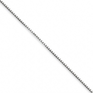 Picture of Sterling Silver 1.10mm Box Chain anklet