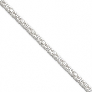 Picture of Sterling Silver 3.25mm Byzantine Chain bracelet