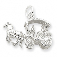 Picture of Sterling Silver Horse & Carriage Charm