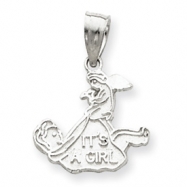 Picture of Sterling Silver It's A Girl Charm