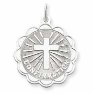 Picture of Sterling Silver Confirmation Disc Charm