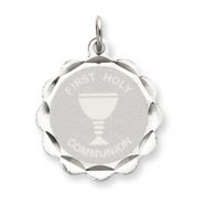 Picture of Sterling Silver First Holy Communion Disc Charm