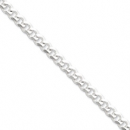 Picture of Sterling Silver 7mm Curb Chain bracelet