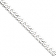 Picture of Sterling Silver 8mm Curb Chain bracelet