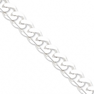 Picture of Sterling Silver 15mm Curb Chain anklet