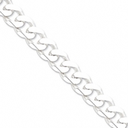 Picture of Sterling Silver 15mm Curb Chain anklet