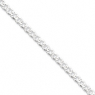 Picture of Sterling Silver 4.5mm Pave Curb Chain