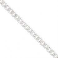 Picture of Sterling Silver 8mm Pave Curb Chain bracelet