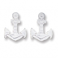 Picture of Sterling Silver Anchor Mini Earrings