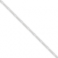 Picture of Sterling Silver 1.75mm Figaro Chain anklet