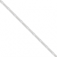 Picture of Sterling Silver 1.75mm Figaro Chain anklet