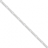 Picture of Sterling Silver 2.25mm Figaro Chain anklet