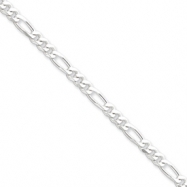 Picture of Sterling Silver 4.25mm Figaro Chain anklet