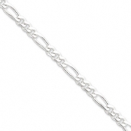 Picture of Sterling Silver 6.5mm Figaro Chain anklet
