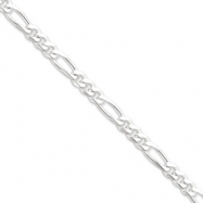 Picture of Sterling Silver 6.5mm Figaro Chain anklet