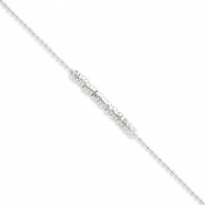 Picture of Sterling Silver 9inch Polished Fancy Love Ring Anklet ring