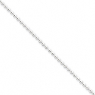 Picture of Sterling Silver 2mm Beaded Necklace chain