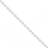 Picture of Sterling Silver 4mm Beaded Necklace chain