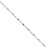 Picture of Sterling Silver Necklac Beaded Box Chain