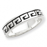 Picture of Sterling Silver Greek Key Antiqued Band ring