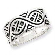 Picture of Sterling Silver Fancy Antiqued Band ring
