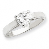 Picture of Sterling Silver Solitaire Heart CZ Ring