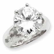 Picture of Sterling Silver Solitaire Round CZ Ring