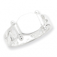 Picture of Sterling Silver Fancy Signet Ring