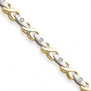 Picture of 14k Two-tone A Diamond tennis bracelet