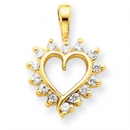 Picture of 14k VS Diamond heart pendant