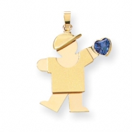 Picture of 14k Boy with CZ December Birthstone Charm