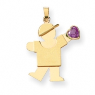 Picture of 14k Boy with CZ June Birthstone Charm