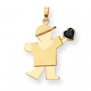 Picture of 14k Boy with CZ September Birthstone Charm