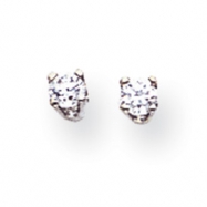 Picture of 14k White Gold A Diamond stud earring