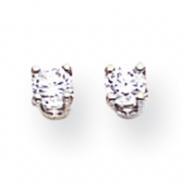 Picture of 14k White Gold A Diamond stud earring