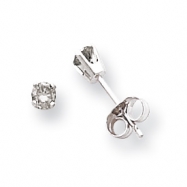 Picture of 14k White Gold A Diamond stud earring
